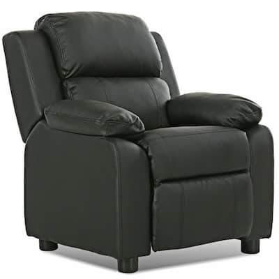 Kids Deluxe Headrest Recliner Sofa Chair with Storage Arms - 25" x 25.5" x 29" (W x D x H)