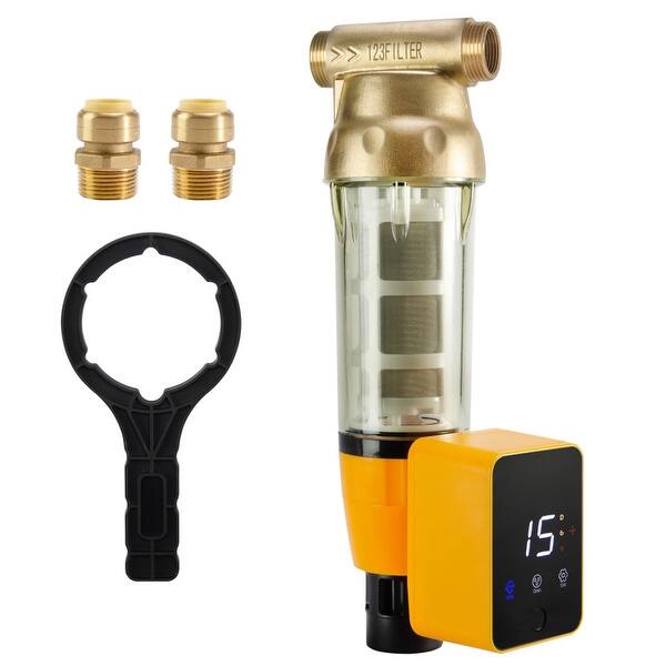 Shop Ispring Wsp50arb Reusable Spin Down Sediment Water Filter W Scraper Touch Screen Auto Flushing Module 50 Micron 35 Gpm Overstock 31244007