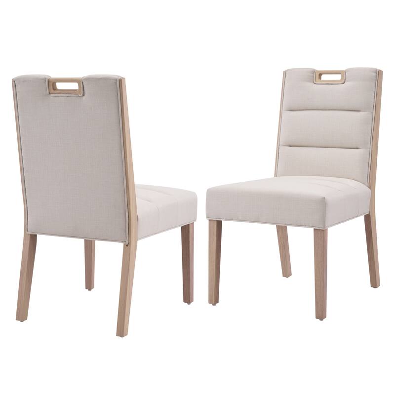Christopher Knight Home - Modern Wooden Upholstered Dining Chair Set