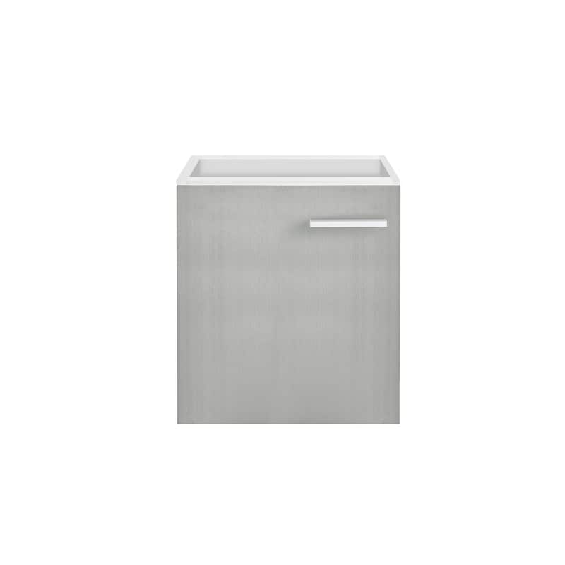 Swiss Madison SM-BV613-C Colmer 18" Single Wall Mounted Vanity Cabinet - Brushed Grey - Ash Finish