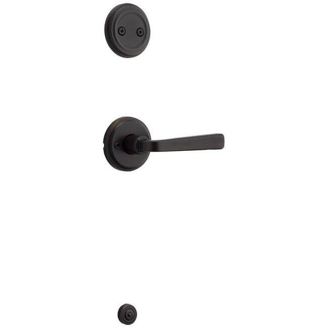 Kwikset 968TDL Trafford Lever Dummy Interior Pack with Round Rose for - Venetian Bronze