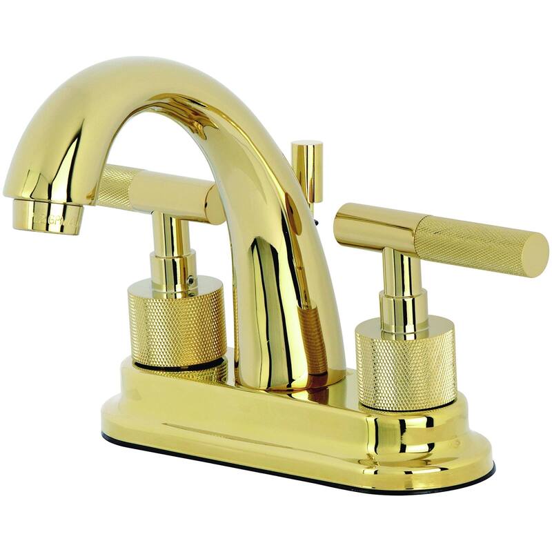 Kingston Brass KS861.KNL Convergent 1.2 GPM Centerset Bathroom Faucet - Polished Brass