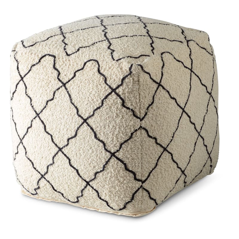 The Curated Nomad Lazarro Square Pouf