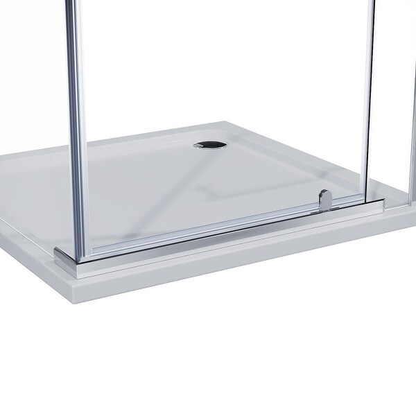 Elegant 36 in. W x 36 in. D x 72 in. H Corner Square Shower