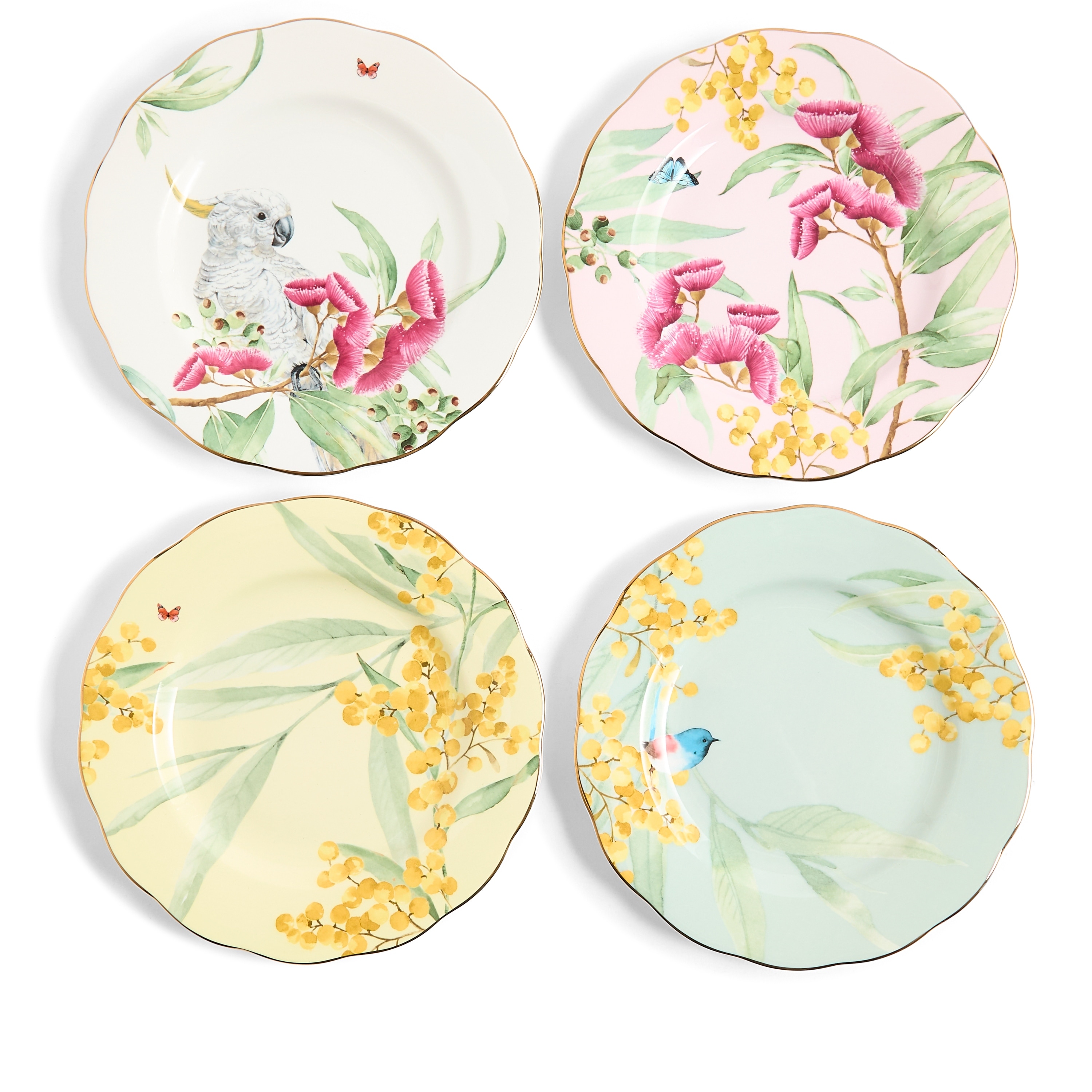 Royal Albert Miranda Kerr Australiana Plate 7.9in, Set of 4 - 7.9