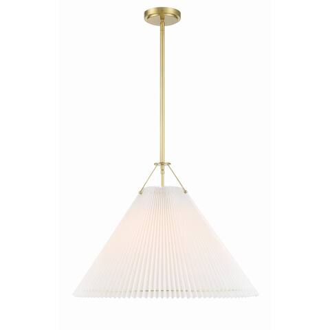 Gamma 1 Light Aged Brass Pendant - 24.5"W x 19.5"H