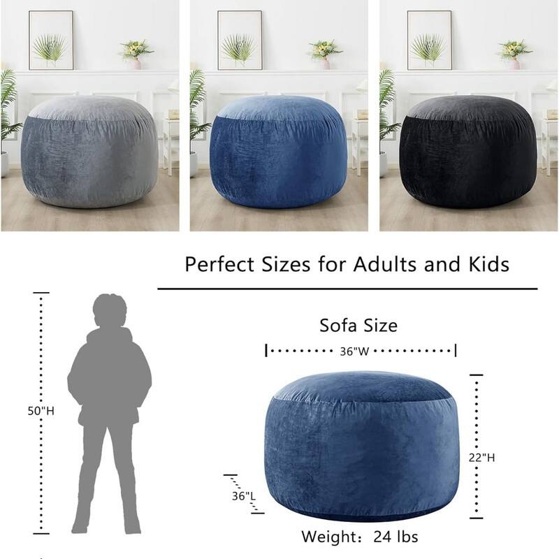 3 ft Medium Bean Bag Chair