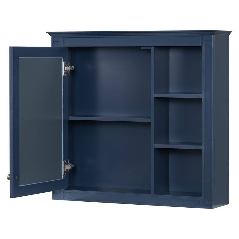 30" Modern Bathroom Vanity with Top Sink and 2 Drawers and a Tip-out Drawer