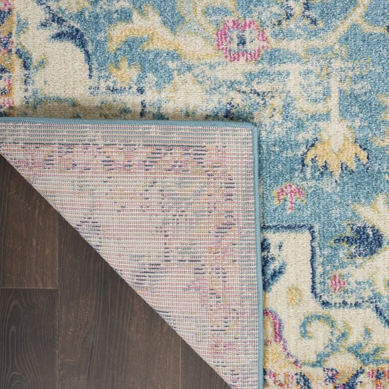 Rama Power Loomed Floral Area Rug By HomeRoots - 9' x 12'
