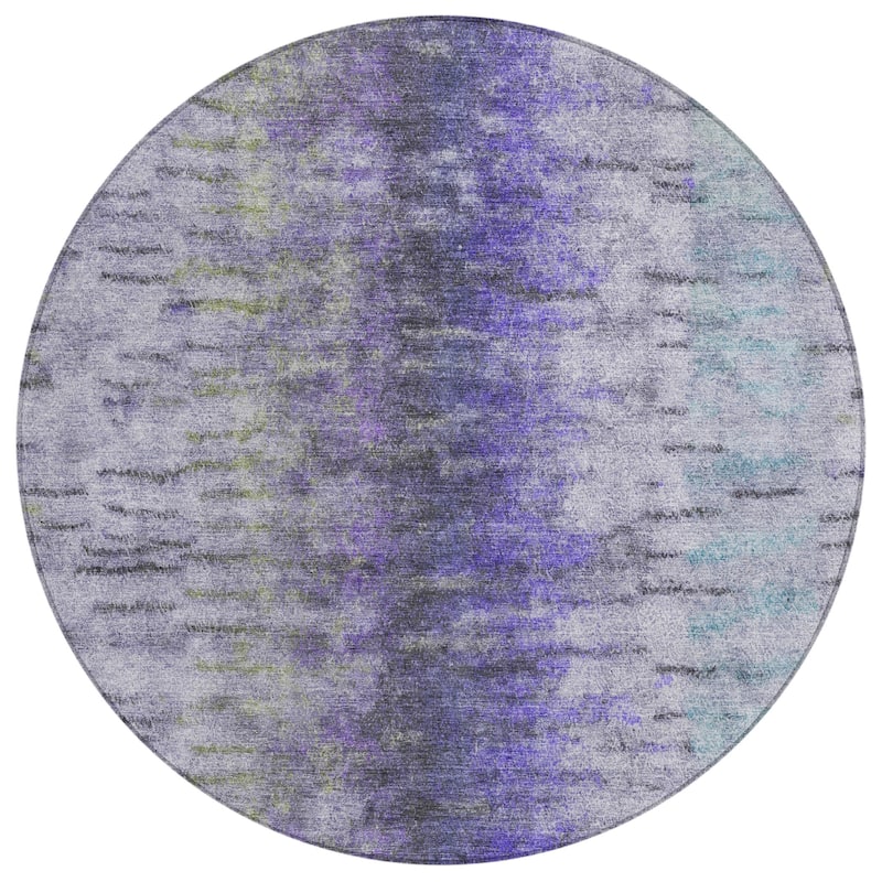 Machine Washable Indoor/ Outdoor Contemporary Ombre Chantille Rug
