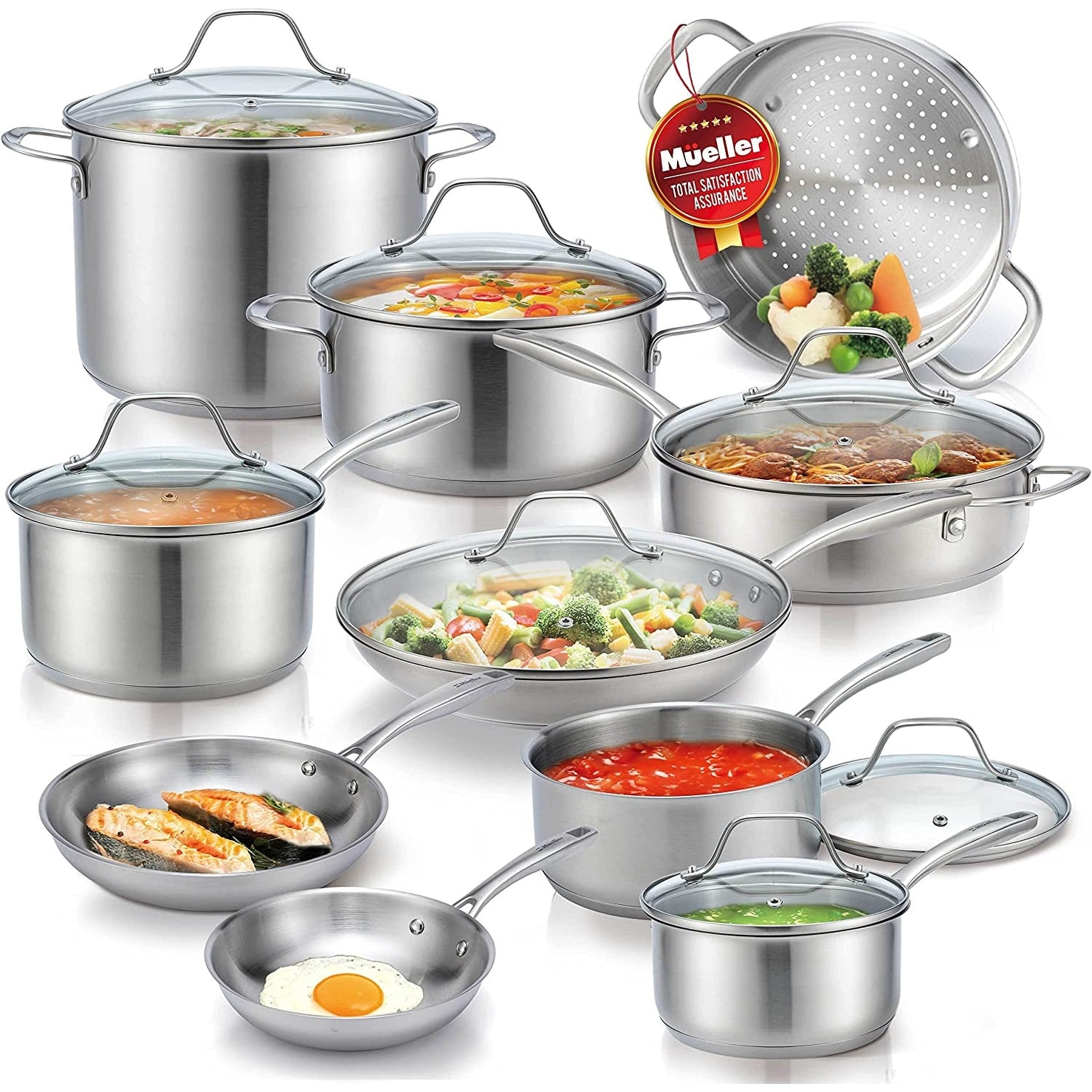 User-Friendly and Easy to Maintain cookware set 17 