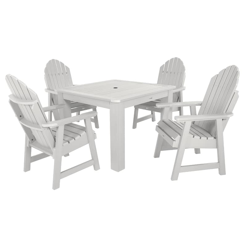 Hamilton 5-piece Outdoor Dining Set - 42" x 42" Table, Dining-height - White