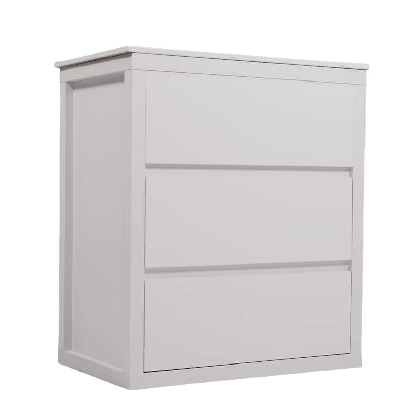 30"Bathroom Vanity with Ceramic Sink and 2 Drawers, Freestanding Vanity with Smooth Drawer Slides & Waterproof Finish