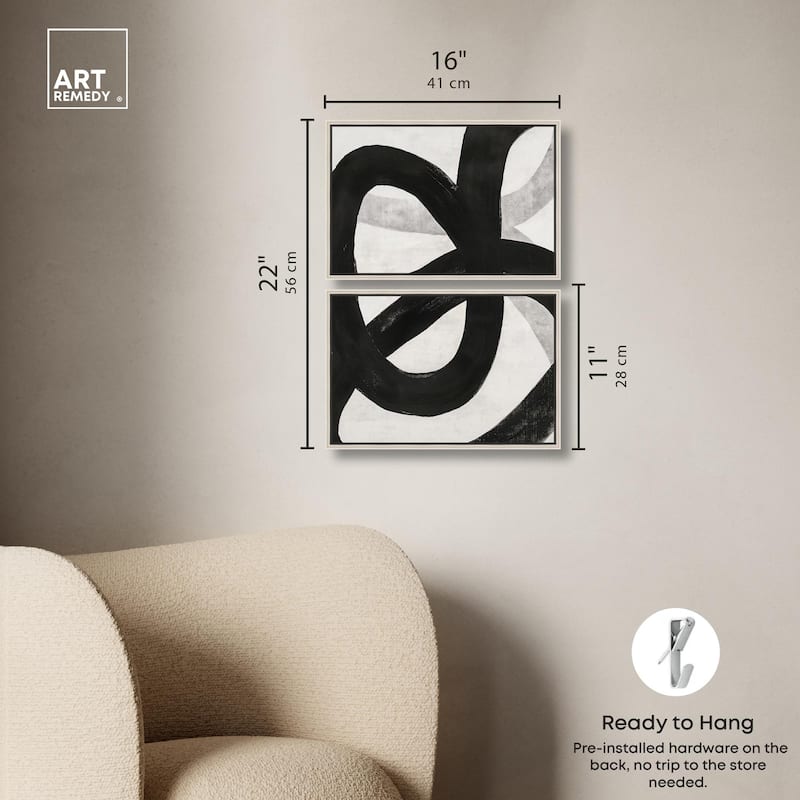 Infinite Loop I Canvas Set of 2 by Art Remedy