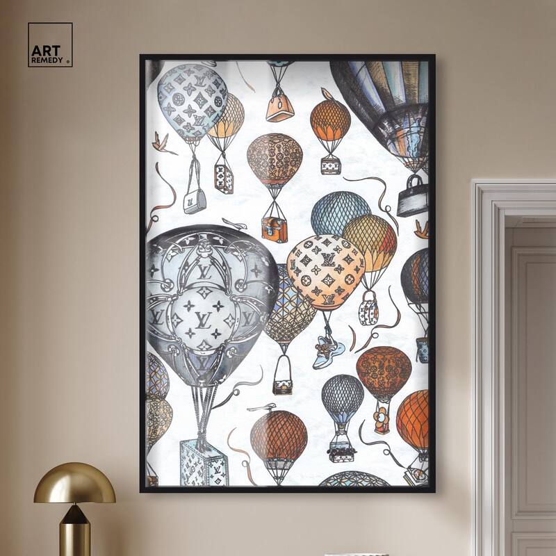Doll Memories - Fashion Balloons Shadowbox by Art Remedy