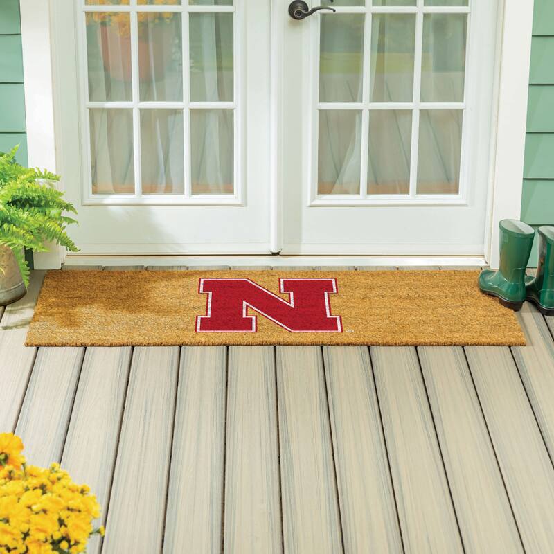 University of Nebraska Full Color Indoor/Outdoor Coir Mat