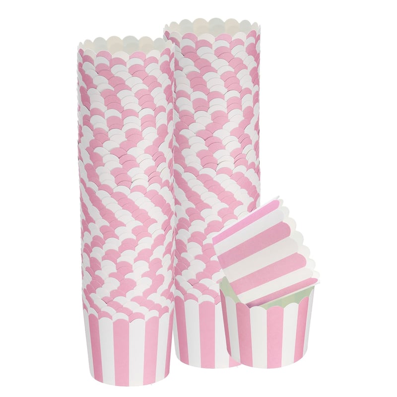 100Pcs Paper Baking Cups 6oz Cupcake Muffins Liner Wrappers