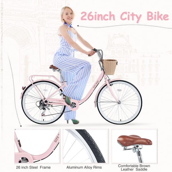 bicycle for womens philippines Amazon.com : 24 Inch/26 Inch Foldable Beach Cruiser Bike with Coffee Cup Women , 7-Speed Women's Bike with Basket, Adult Folding Cruiser Bike, City Commuter Bike,Carbon Steel Frame & Dual V-Type Best Japanese Womens Bikes 2026