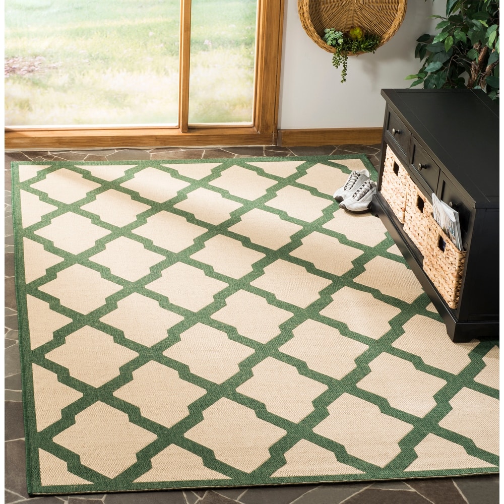 SAFAVIEH Linden Shirleyann Trellis Indoor/ Outdoor Patio Backyard Rug