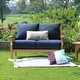 preview thumbnail 16 of 18, Cambridge Casual Caterina 4-piece Teak Patio Conversation Set