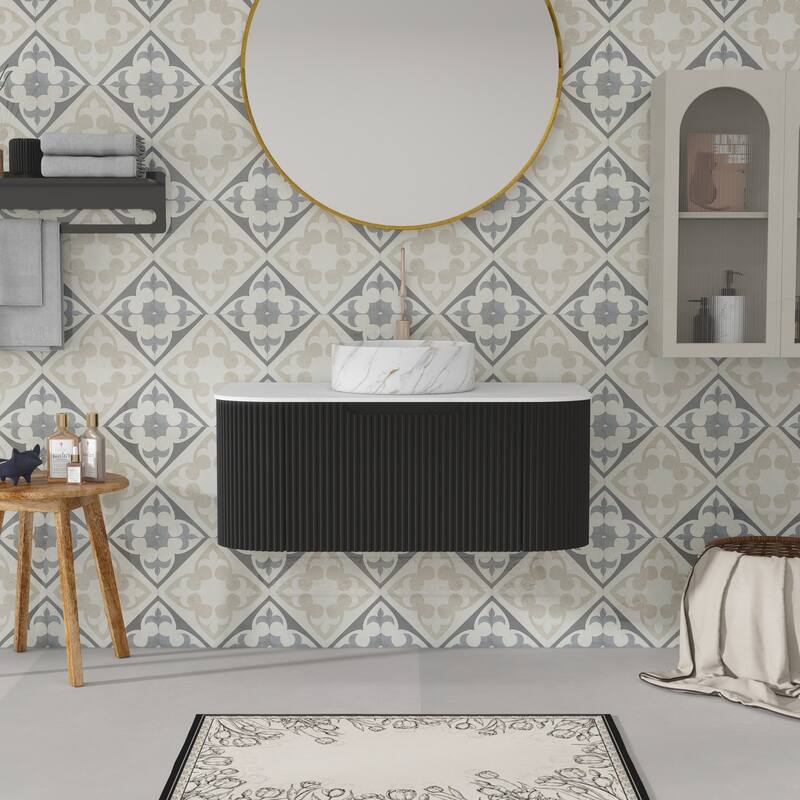 Wall Mounted Bathroom Vanity with Sink