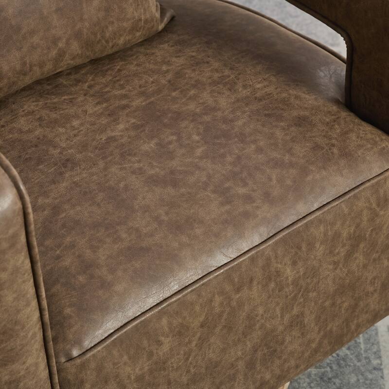 Swivel Accent Open Back Chair Modern Comfy Sofa Chair With Base For Nursery Bedroom Living Room Hotel Office