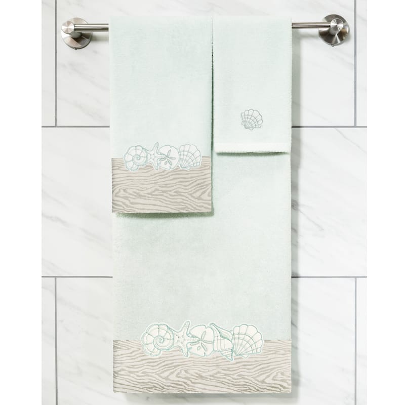 Authentic Hotel and Spa Turkish Cotton Shell Row 3PC Towel Set