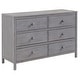 preview thumbnail 7 of 7, Soho Baby Everlee 6 Drawer Dresser Graystone