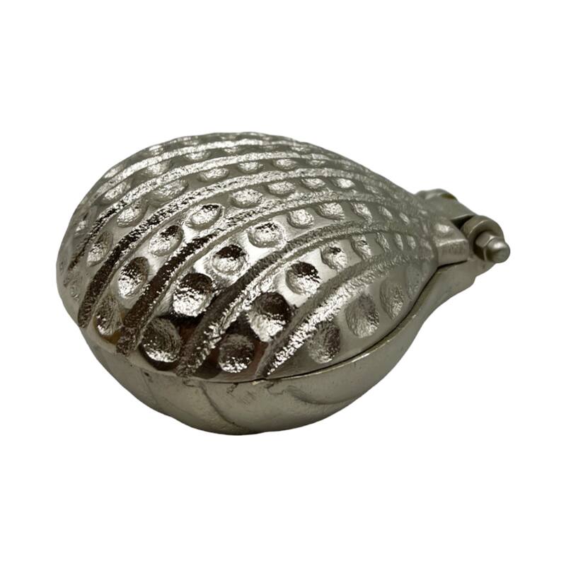 Set of 2 Decorative Handmade Aluminum Shell Shape Bowl - Set of 2