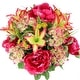 preview thumbnail 17 of 43, 24-stem Faux Tiger Lily and Peony Mixed Bouquet GPB4307-BEAUTY