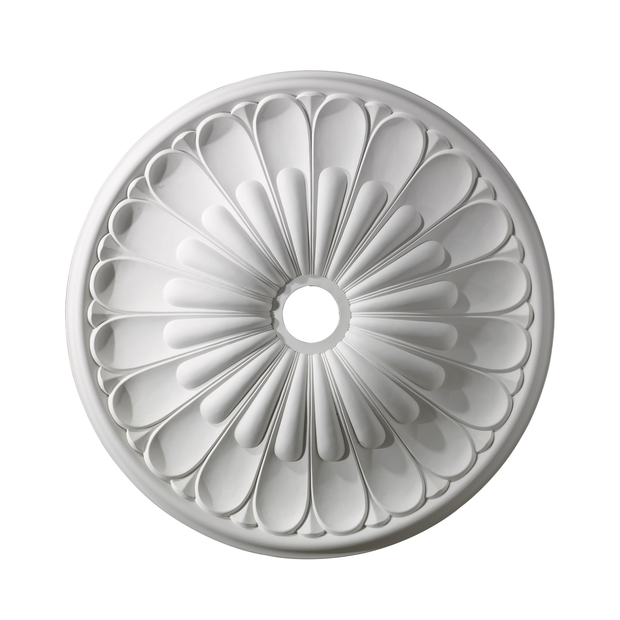 Floral Ceiling Mount Medallion Lighting Accessory - 32" - White