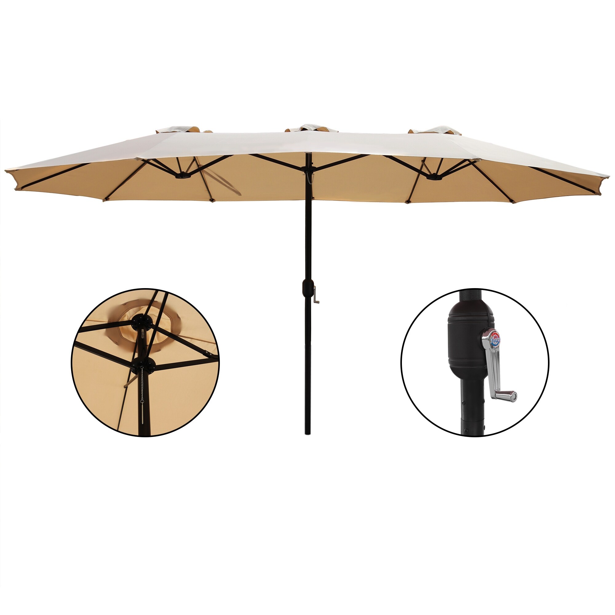 Shop Black Friday Deals On Morigio 15x9 Foot Rectangular Outdoor Patio Umbrella By Havenside Home Overstock 30701799