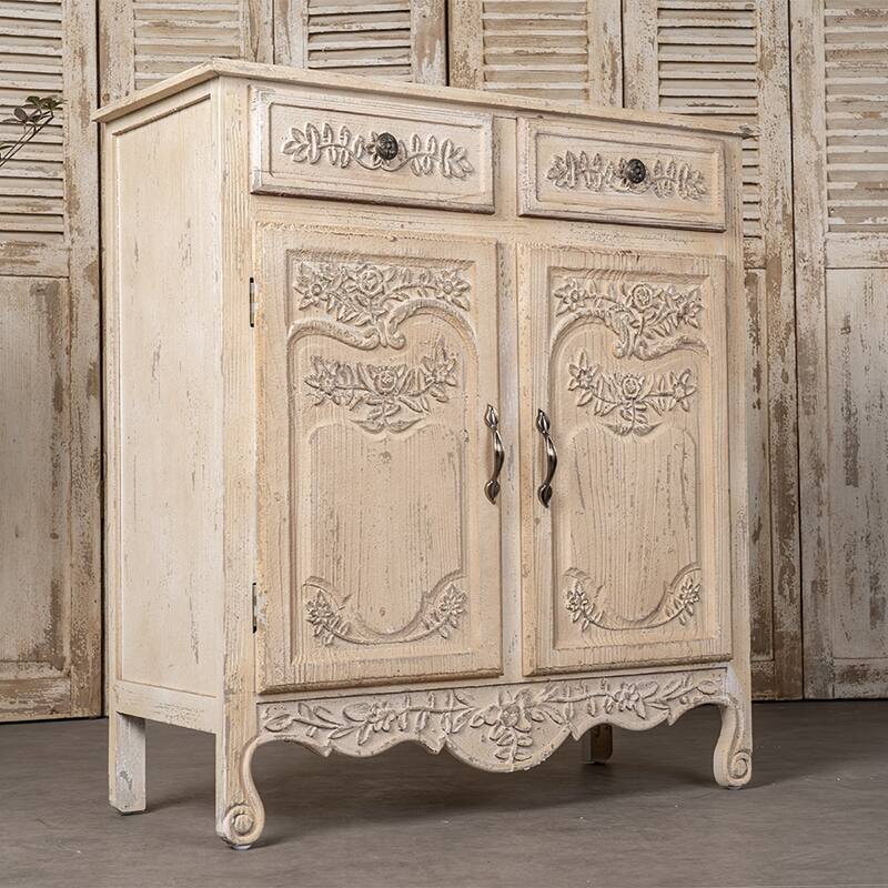 Vintage Carved Cabinets Wooden