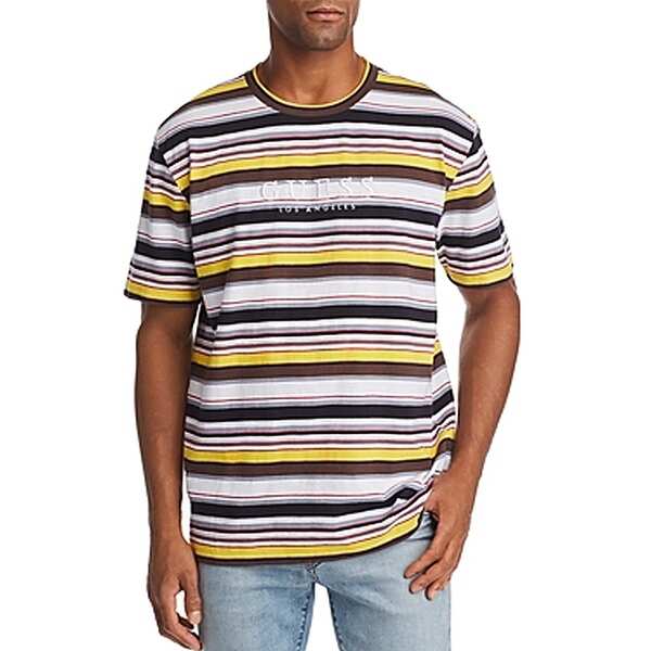 guess mens striped t shirt