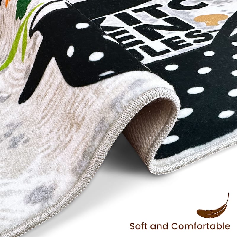 SussexHome Non-skid Ultra-thin Blended Runner Rug - 20" x 59"