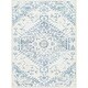 preview thumbnail 7 of 5, Livabliss Hera MedallionWashable Area Rug Blue/White - 2' 7" x 4'