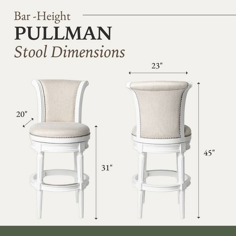 Maven Lane Pullman Swivel Kitchen Dining Stool