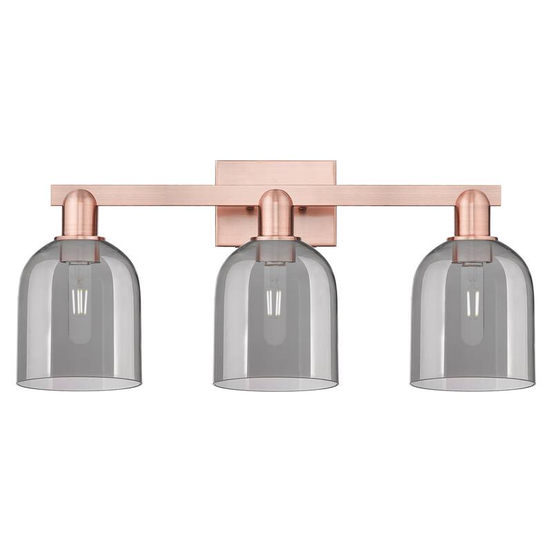 Innovations Lighting 716-3W-12-25 Bella Vanity Bella 3 Light 25" Wide - Antique Copper / Light Smoke