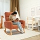 preview thumbnail 139 of 171, HOMYKA 28" Wide Rocking Chair for Nursery with Solid Wood Leg