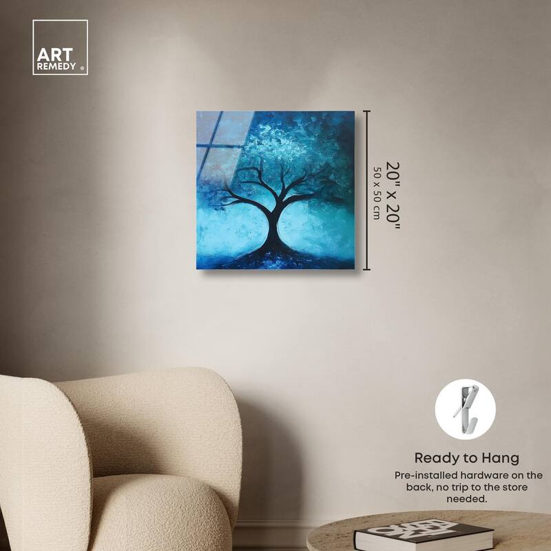 Tree of Opposites III Acrylic by Art Remedy, Ready to Hang