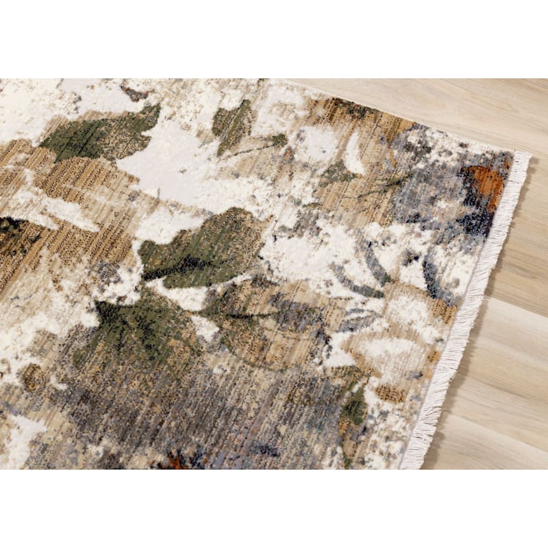 Alpine Rug Co. Sydney Cream Beige Warm Botantical Area Rug