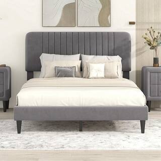 Full Size Upholstered Platform Bed - Bed Bath & Beyond - 37954762