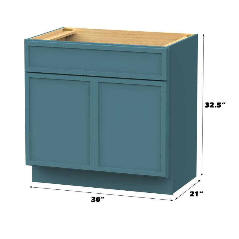 Vanity Art 30" Freestanding Single Base Storage Cabinet with Soft Close Doors