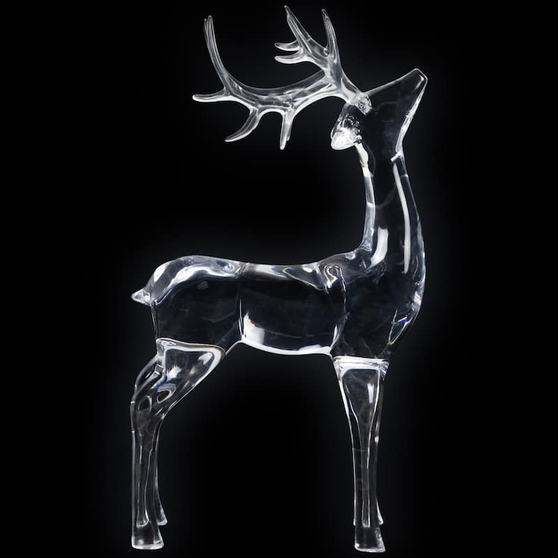 Standing Acrylic Deer Christmas Decoration - 15"