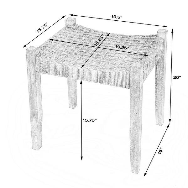 Garner Woven Jute Stool
