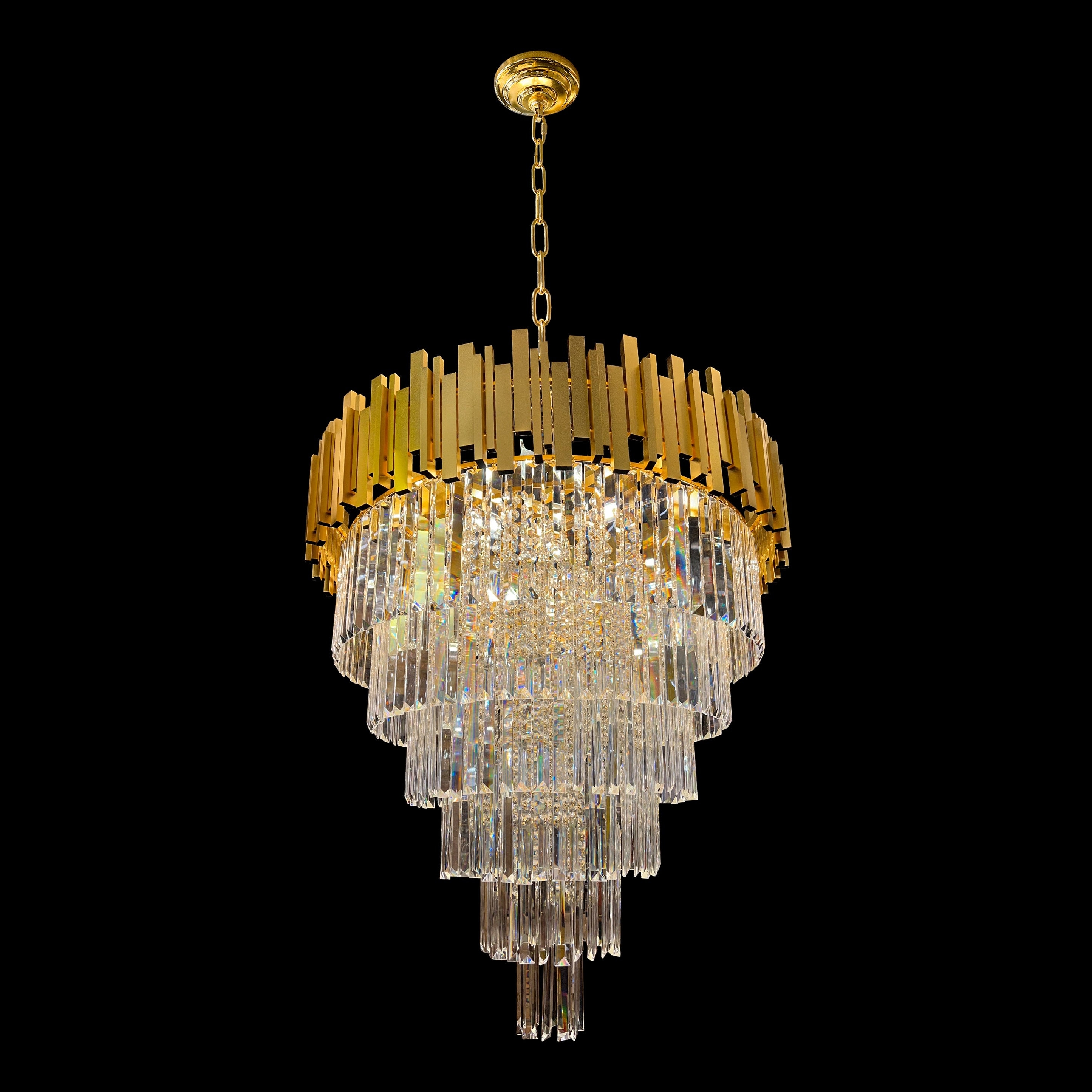 Empire Crystal Round Chandelier 31"