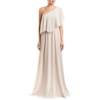 Shop Paper Crown One Shoulder Chiffon Gown Overstock 29802276