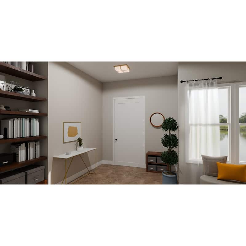 Armstrong Integrated LED Brushed Gold Flush Mount