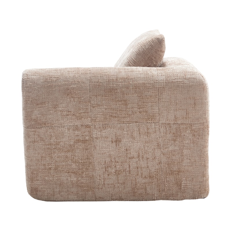 GDFStudio - Chenille Modular Chaise Lounge with Pillow