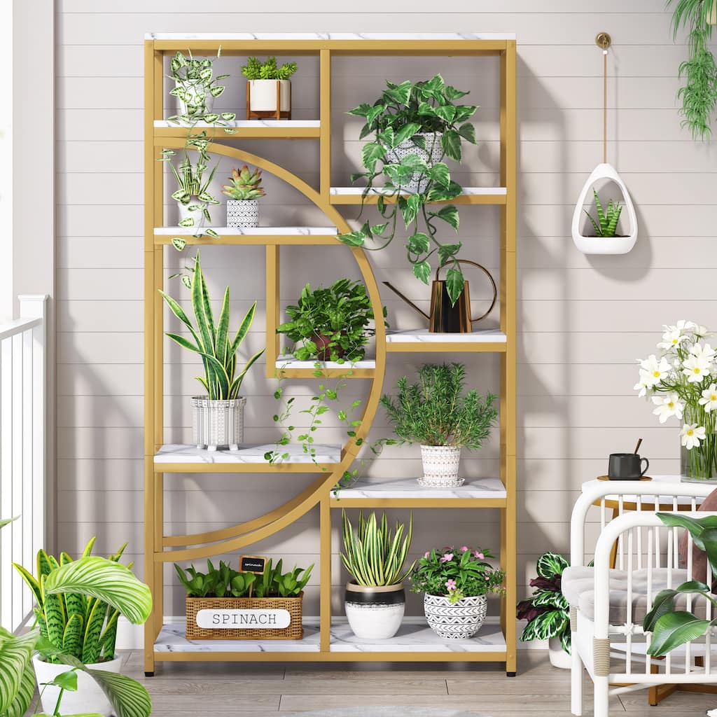 5-Tier Industrial Bookshelf, Open Etagere Storage for Living Room